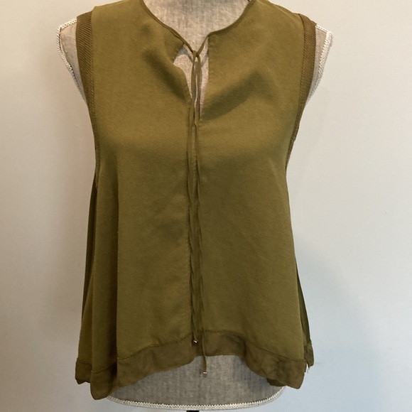 ZARA Green Sleeveless Flowy Top - Picture 12 of 14